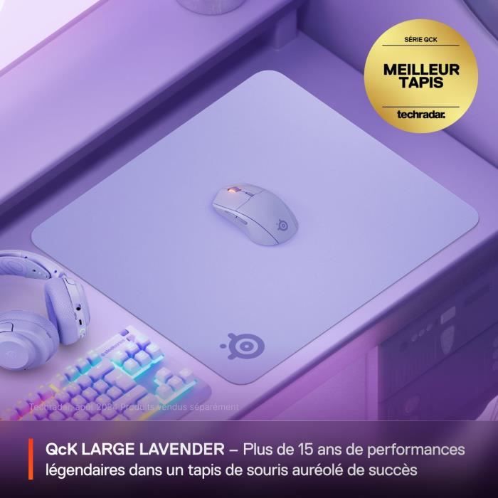 Image secondaire de Tapis de souris gaming - STEELSERIES - QcK L - Lavande