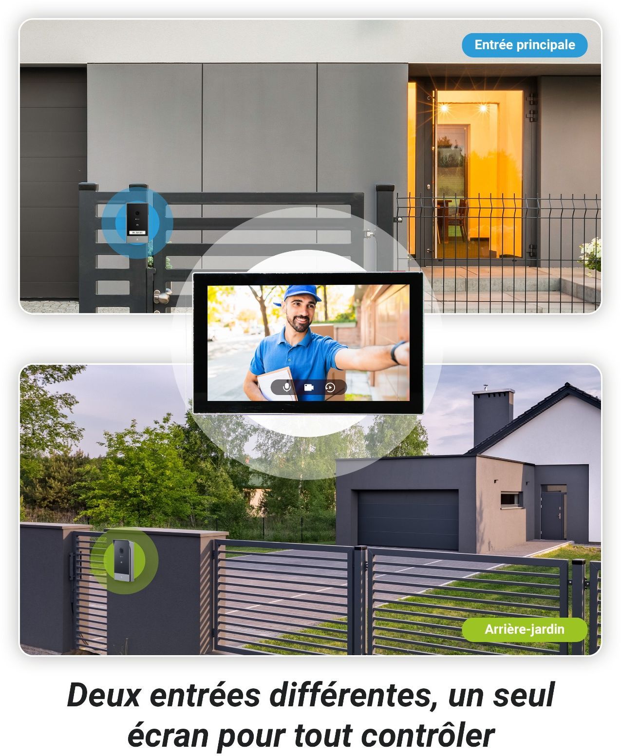 Image secondaire de Visiophone EZVIZ HP7 - Kit 2 Entrées avec Écran Intérieur