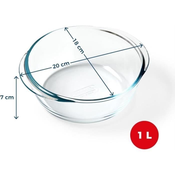 Image secondaire de Plat air fryer - PYREX - 1450140 - Rond - En verre borosilicate - 20 cm