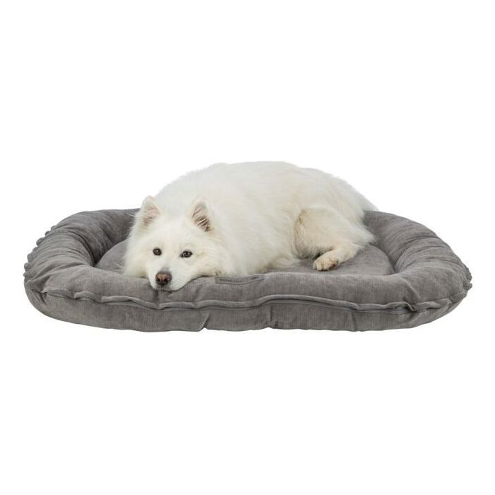 Image secondaire de Coussin Orthopédique pour Chien TRIXIE Vital LENNOX - Ovale en Tissu Chenille - 70 x 55 cm - Gris