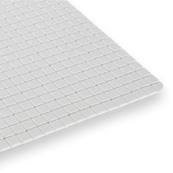 Bath Mat Non Slip 40 x 60 cm Rectangle White Utility