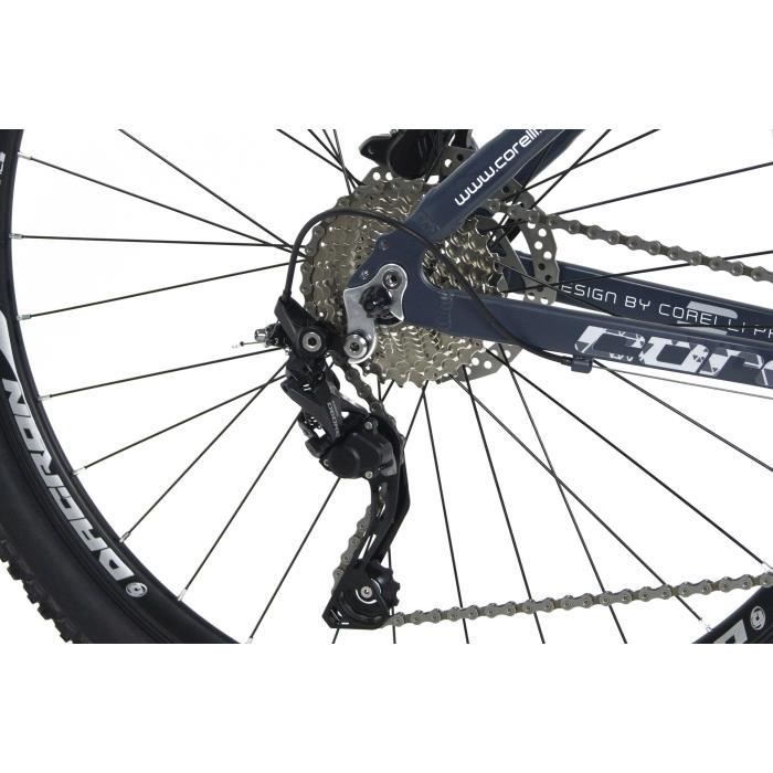 CORELLI- VELO 27,5 - OPILIO 2.1 - cadre aluminium - vitesse Shimano Deore - fourche suspendue