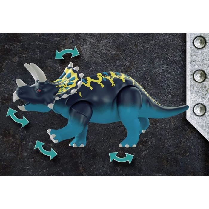 PLAYMOBIL - 70627 - Dino Rise - Triceratops et soldats