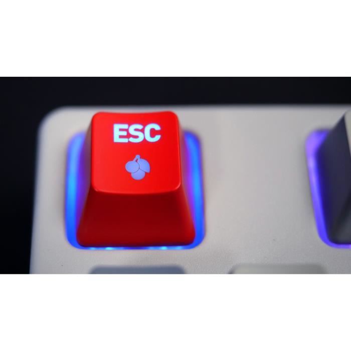 Image secondaire de Clavier de gaming mécanique - CHERRY - XTRFY K4V2 RGB TKL RETRO - Éclairage RGB - Noir - MX2A Red