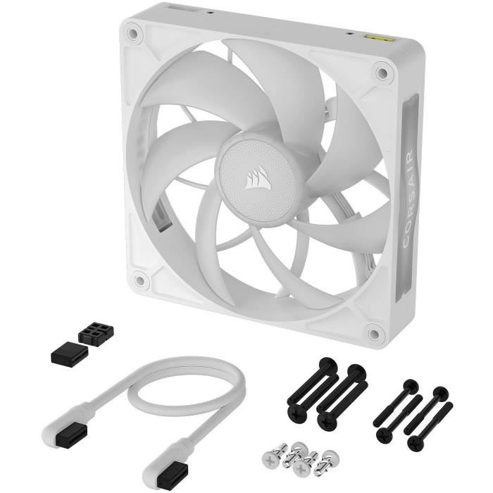 Image secondaire de Refroidissement PC - CORSAIR - CO-9051039-WW - Kit de démarrage ventilateurs iCUE LINK RX140 RGB Max White Single Fan