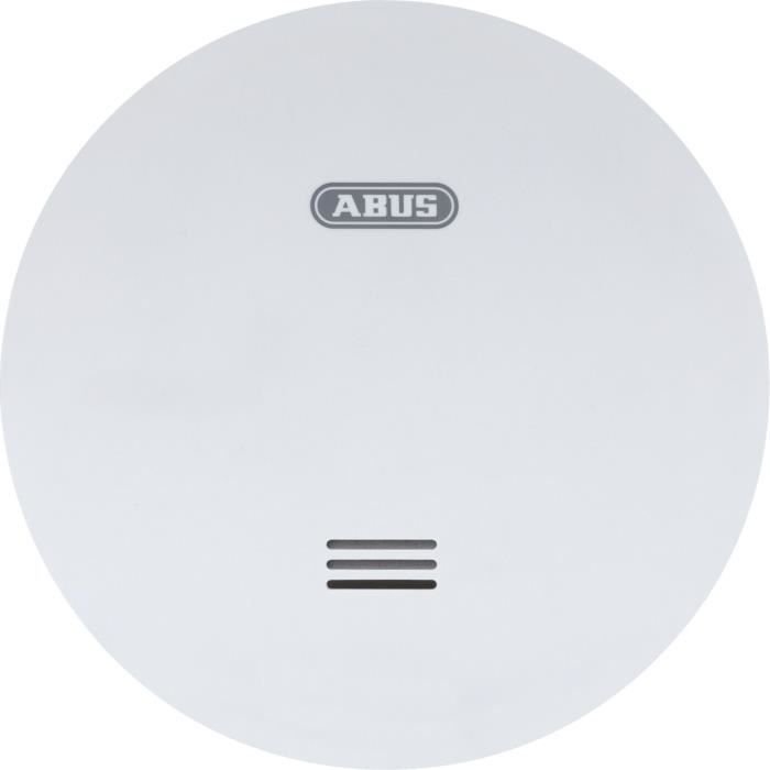 Rilevatore di fumo - ABUS - RWM160 - Design ultrapiatto - Protezione 40 m² - Allarme 85 dB - Batteria al litio 10 anni