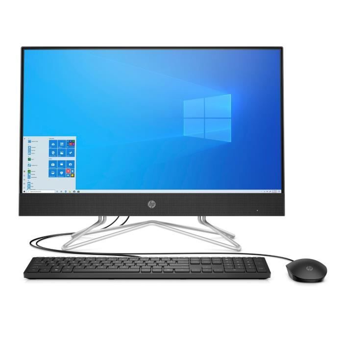 PC All-in-One HP 24-df0137nf - 23,8 - Intel Core i3-1005G1 - RAM 8Go - Stockage 256Go SSD - Windows 10 + Clavier Souris
