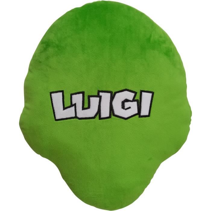 Image secondaire de Coussin 3D - MARIO BROS - Visage Luigi - Microfibre - 40 cm