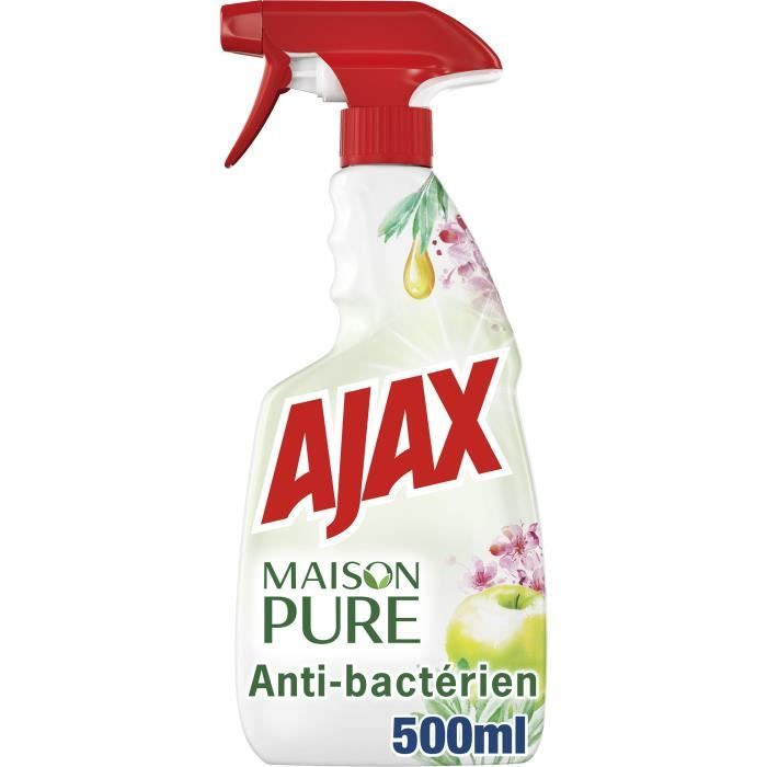 AJAX Produit Ménager Multi Surfaces Maison Pure Désinfectant Fleurs de Pommier Spray - 500 ml