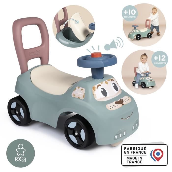 Little Smoby - Baule da auto - Scatola sottosella + sedile - Clacson - Dai 10 anni - Prodotto in Francia