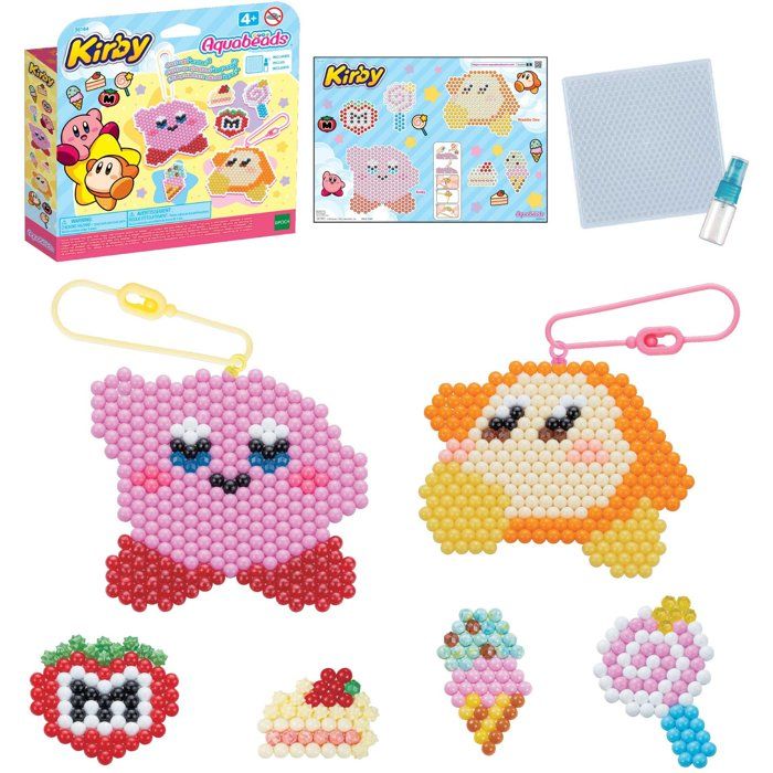 Image secondaire de Kit de Porte-Clés Kirby - AQUABEADS avec Perles Multicolores