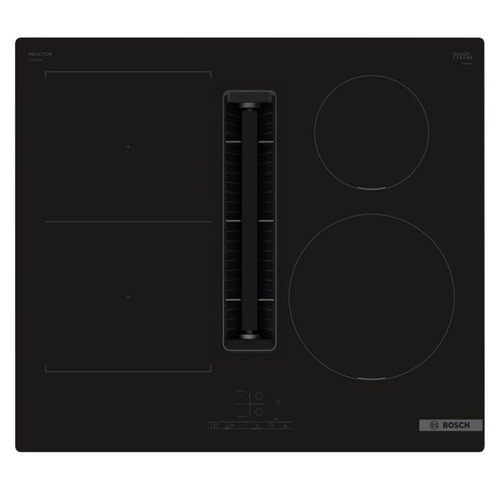 Piano cottura a induzione - BOSCH - 4 fuochi - 52,2 x 59,2 x 22,9 cm - PVS611B16E - Nero