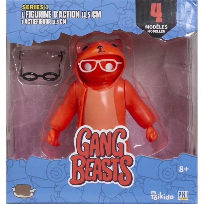 Gang Beasts - 1 Figurine Articulée de 11,5 cm - Lot #1 - Figurines de Collection - Jeux Vidéos - Lansay