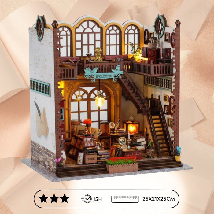 Image secondaire de Book Nook - Kit DIY Maquette 3D Serre Livre pour Bibliothèque Creanook