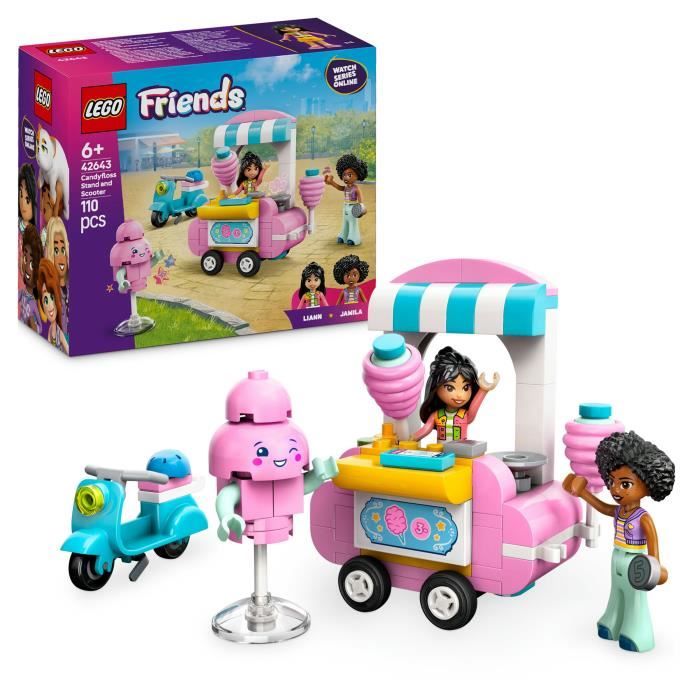 LEGO Friends 42643 Stand e scooter per zucchero filato - Giocattolo per ragazze dai 6 anni in su