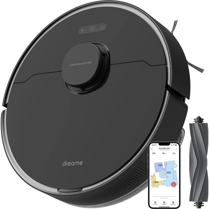 DreamE D10S Pro Robot Vacum and Washer con azione IA - Autonomia 280 min - Potenza di aspirazione: 5000 PA