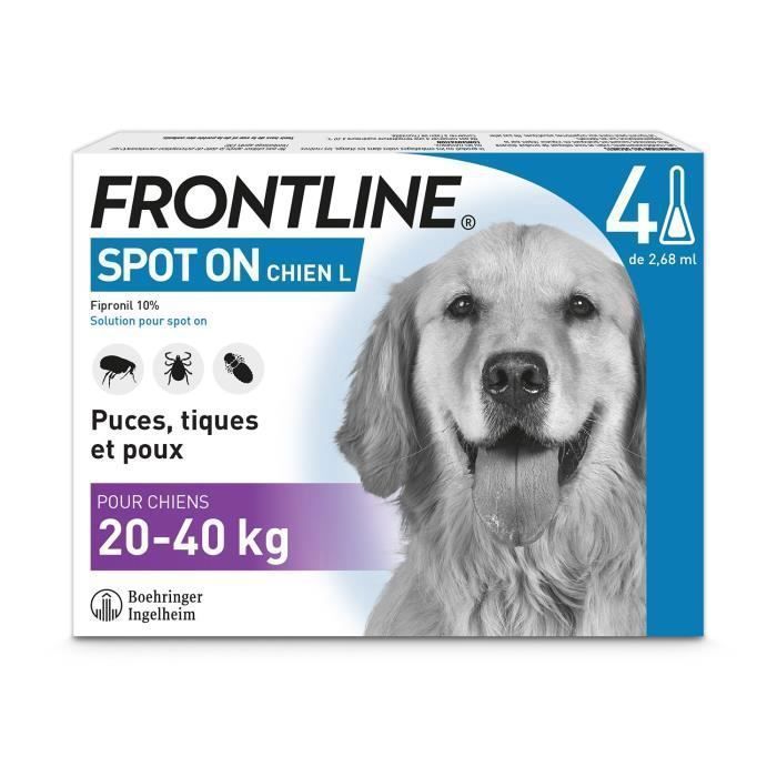 FRONTLINE Spot On dog 20-40kg - 4 pipetas