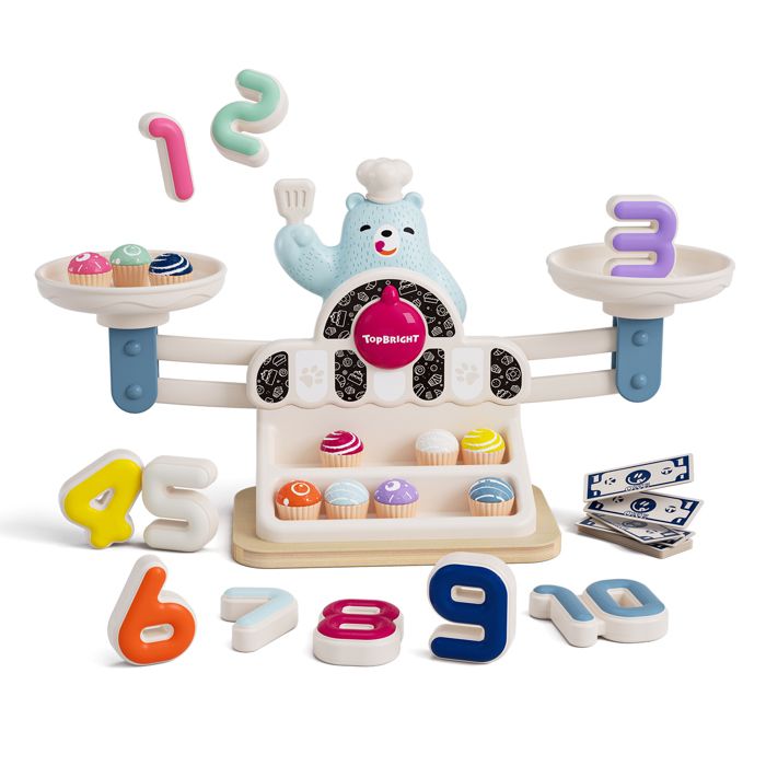 Balance mathématique Yummy Bear, Jeu éducatif, jeu d'apprentissage, des 3 ans, TOP BRIGHT