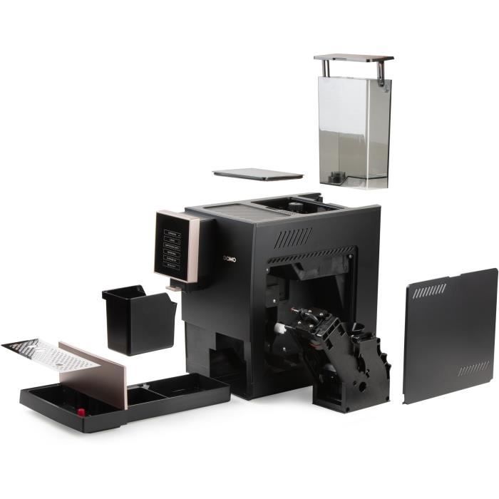 Image secondaire de Machine a expresso automatique avec broyeur - DOMO - DO743K - 1350 W - 19 bar - 125 g café - Noir