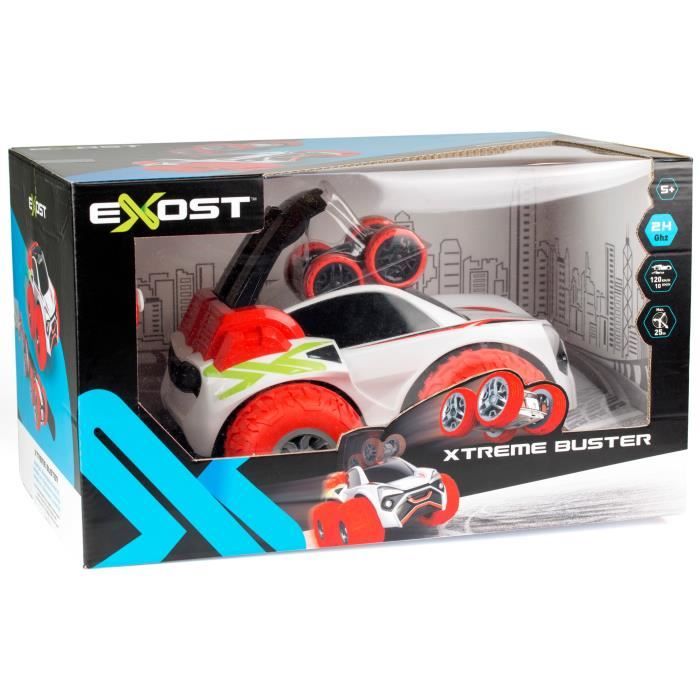 EXOST Voiture télécommandée XTREME BUSTER et MINI FLIP Blanc/Orange