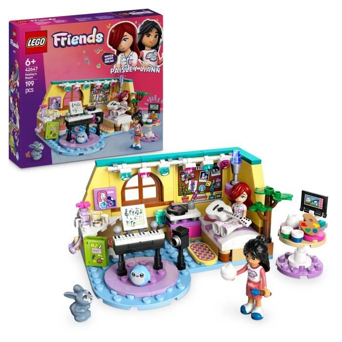 LEGO Friends 42647 La cameretta di Paisley - Giocattolo interattivo per ragazze dai 6 anni in su