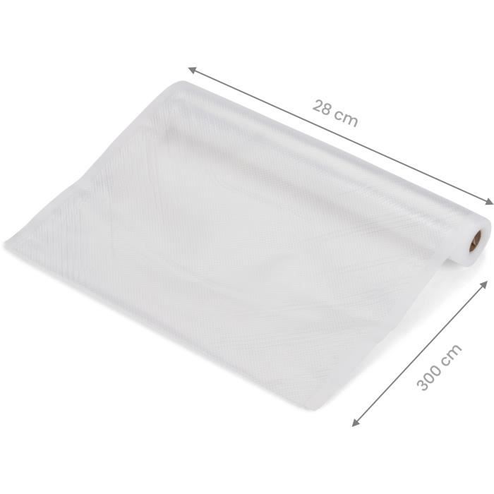 Image secondaire de Set de 2 rouleaux universels pour mise sous vide - LIVOO - DOM505 - 2 rouleaux - 28 cm x 3 m - Compatibles machines universelles