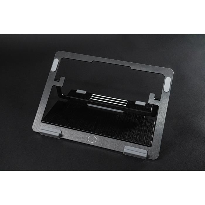 COOLER MASTER Ergostand Air Black - Support ventilé pour ordinateur portable inclinable jusqu'a 15'' (MNX-SSEK-NNNNN-R1)