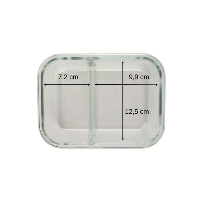 Image secondaire de Lot de 2 boîtes a repas en verre - FACKELMANN - Move - Deux compartiments - 1000 ml