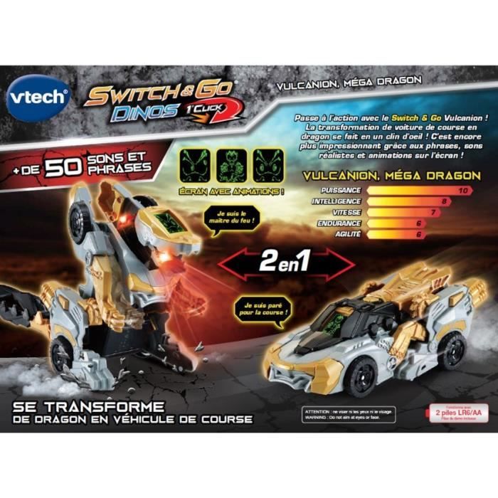 VTECH - Switch & Go Dinos - 1'click - Vulcanion, Méga Dragon