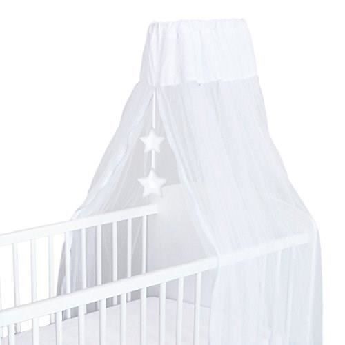 DOMIVA Ciel de lit Little Bear - Mousseline 100% Polyester - Blanc - 150 x 270 cm