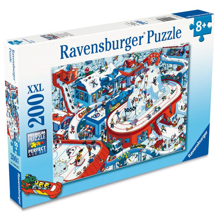 Image secondaire de Puzzle XXL Ravensburger - Sports d'Hiver pour Enfants à Partir de 8 Ans - 200 Pièces
