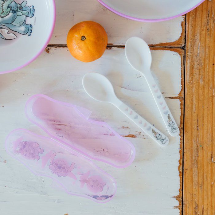 Image secondaire de Set de 2 Cuillères avec Boîtier Lilo et Stitch pour Bébé