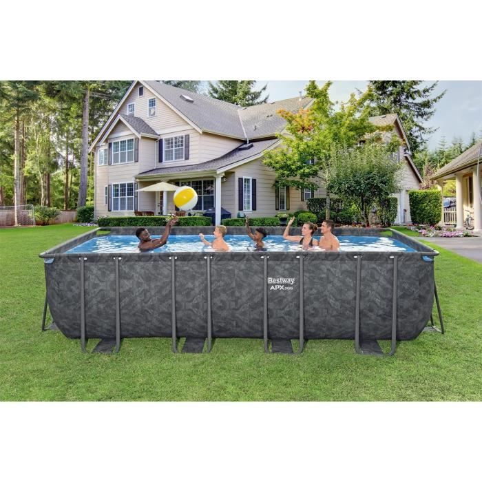 Image secondaire de Kit Piscine Hors Sol Rectangulaire BESTWAY APX 365 - 5,49 m x 2,74 m