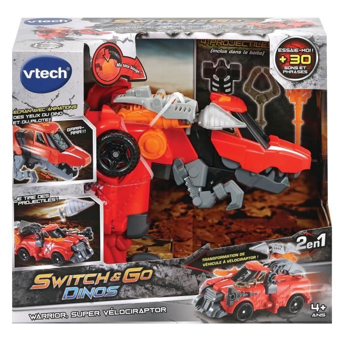 VTECH - Switch & Go Dinos - Warrior, Super Vélociraptor