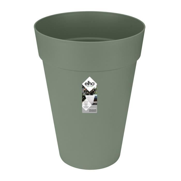 Vaso da fiori ELHO Loft Urban Round High 35 - Verde - Ø 34 x H 45 cm - per esterno - 100% riciclato