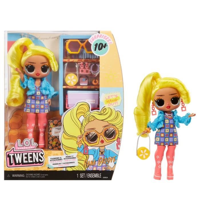 LOL Surprise Tweens - Bambola fashion articolata da 24 cm - Hana Groove - 2 abiti e diversi accessori - Dai 4 anni in su