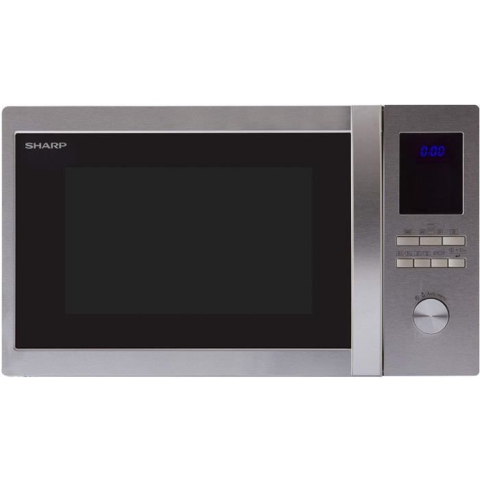 SHARP R-922STWE - Griglia in acciaio inox a microonde - 32 L - 1000 W - Griglia 1100 W - Forno 2500 W - Libera installazione