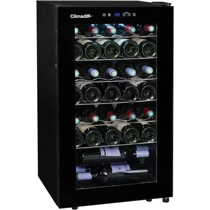 CLIMADIFF CLS34 - Cave a vin de service simple zone - 34 bouteilles - Pose libre - Classe G - L 48cm x H 83,8cm