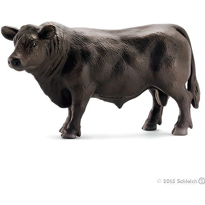 Schleich - 13766 - Figurine - Animal de la ferme - Taureau Angus