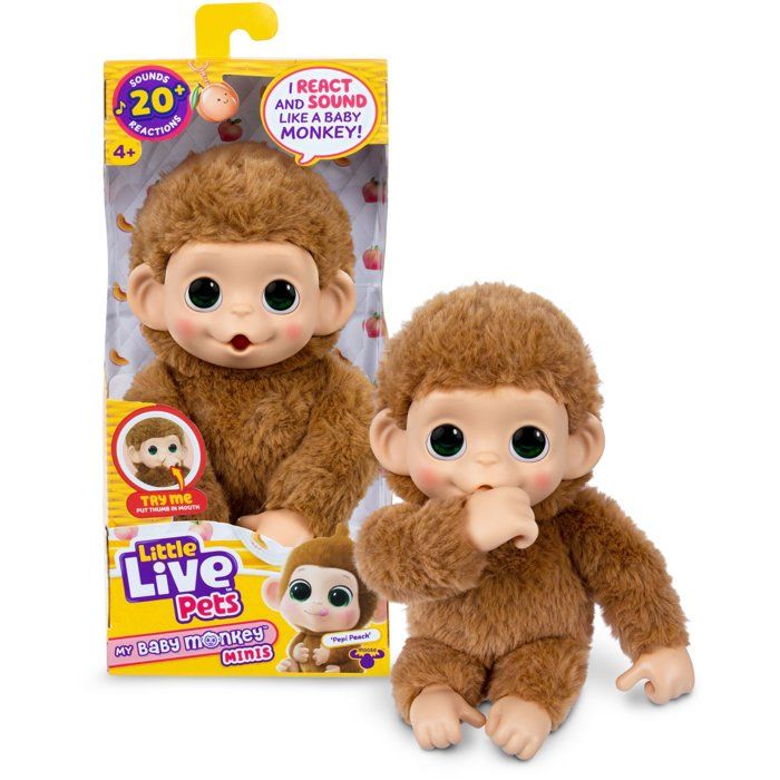 Image secondaire de Peluche interactive Mon bébé singe caramel - LITTLE LIVE PETS