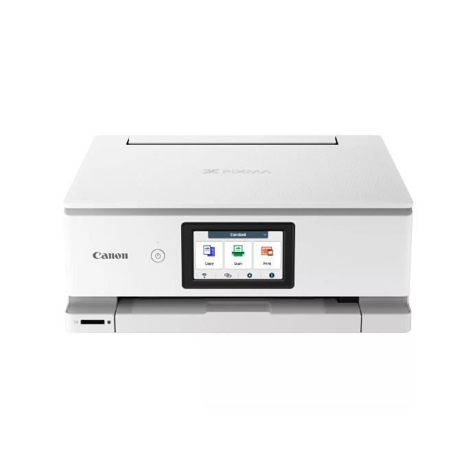 Stampante multifunzione - CANON - PIXMA TS8751 - Capacità 200 fogli - 6 serbatoi inchiostro separati - A colori - WIFI - Bianco