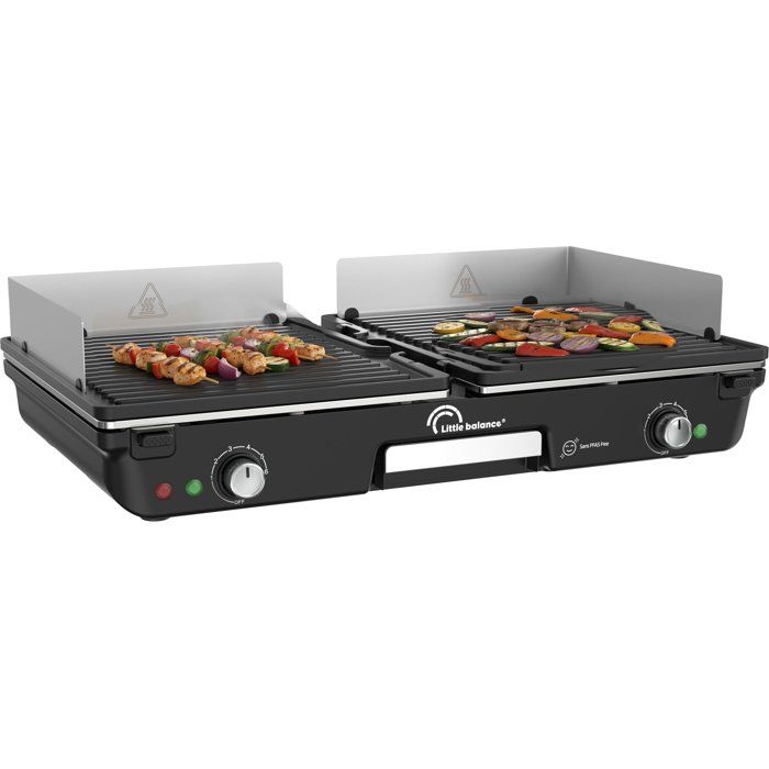 Image secondaire de Plancha Électrique LITTLE BALANCE Dual 2000 Nopifas - 2 Zones Indépendantes