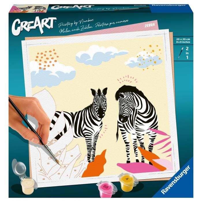 CreArt - 20x20cm - Zebra - Jolane Edition