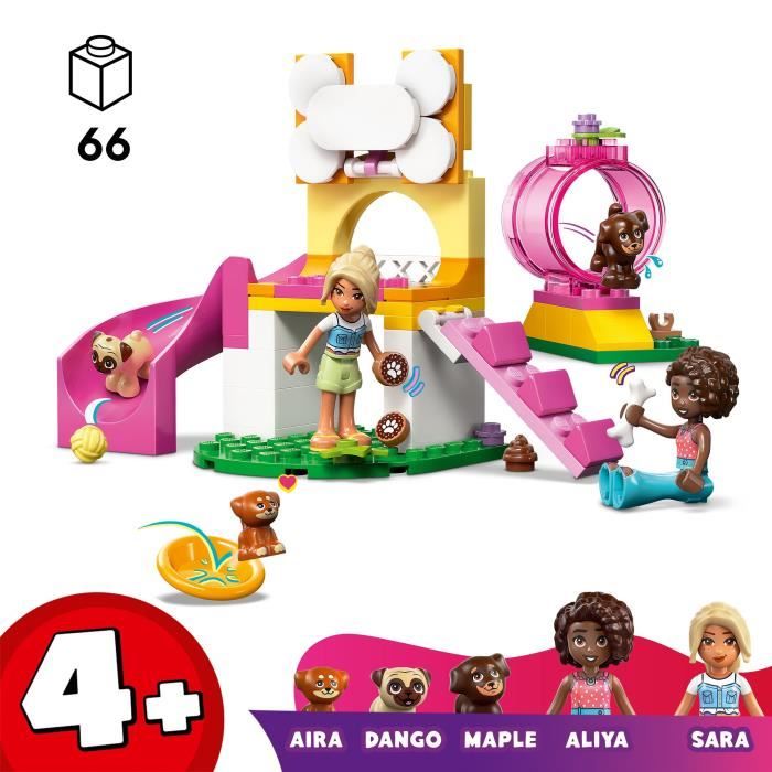 Image secondaire de LEGO Friends 42665 L'Aire de Jeux des Chiots - Jeu Créatif pour Fille des 4 Ans - Toboggan