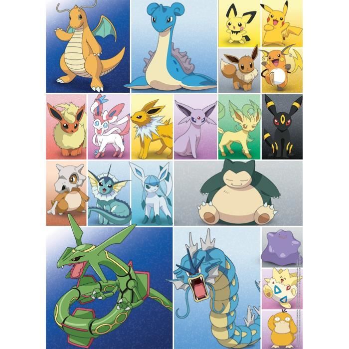 Puzzle Pokémon 2x 500 pieces - Collection de Pokémon - A partir de 12 ans - Ravensburger