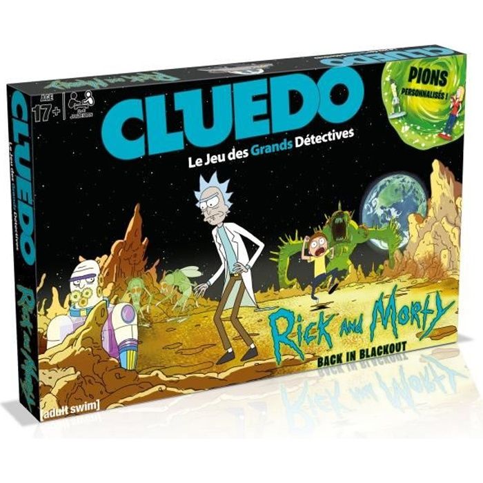 CLUEDO - Rick and Morty - Gioco da tavolo - Versione francese