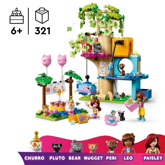 Image secondaire de LEGO Friends 42666 La Fete d'Anniversaire et l'Arbre a Chats - Jeu pour Fille des 6 Ans