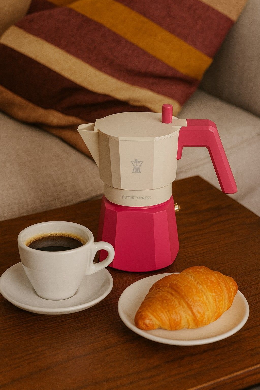 Image secondaire de Cafetière Italienne Pezzetti Futurexpress 6 Tasses Fuchsia en Aluminium
