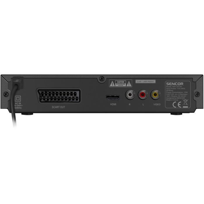 Image secondaire de Lecteur DVD - SENCOR - SDV 2513H - Port USB - Lecture - Sortie HDMI et péritel - Noir