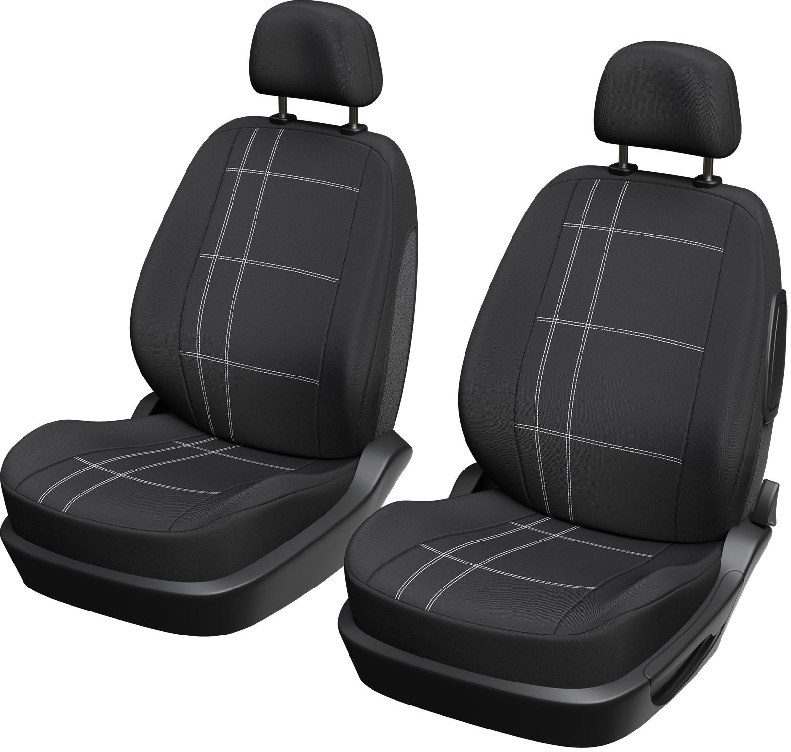 Ensemble de 2 Housses de Siège Auto XLCOVER - Compatible Airbags - Noir